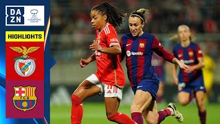 EIGHT GOAL THRILLER  Benfica vs Barcelona UEFA Womens Champions League 202324 Matchday 6 [upl. by Conn384]