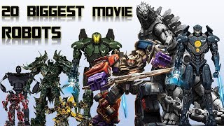 20 Biggest Movie Robots and Mechas [upl. by Rutter]