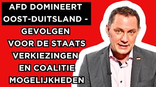 🔴AfD domineert OostDuitsland  Implicaties voor deelstaatverkiezingen en coalitiemogelijkheden [upl. by Sorcim]