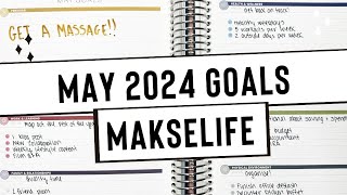 May 2024 Goals  MakseLife Horizontal Planner [upl. by Clorinde]