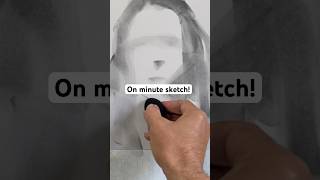 How I start my charcoal sketch  portrait drawing shorts [upl. by Ester]