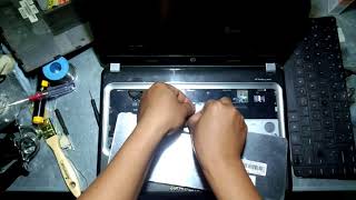 how to replace keyboard hp pavilion g4 cara ganti keyboard laptop hp pavilion g4 [upl. by Marita]