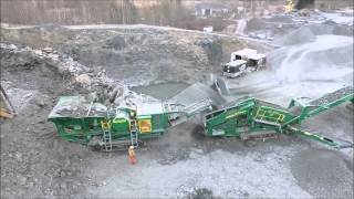 McCloskey J45  C44  R155  R230  Systeme de concassage  Crushing system [upl. by Blain852]