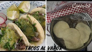 TACOS DE CABEZA DE RES AL VAPOR La mejor receta y super FACIL Como los de las TAQUERIAS [upl. by Yboj]