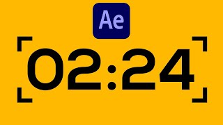 After Effects Countdown Timer Tutorial Quick Easy Timer [upl. by Wurtz]