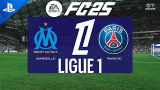 FC 25  Marseille vs PSG  Ligue 1 2425  PS5 Full Match [upl. by Ardnaxela490]