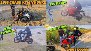 KTM Ko Hwa mai Uda Dia🤯LIVE KTM CRASH Kawasaki h2r [upl. by Aihselef]