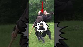 NINJA SWORD FIGHTING 🥷🏻 How To Do Ninjutsu Kiri Age  NINJATO vs KATANA Shorts [upl. by Topper]