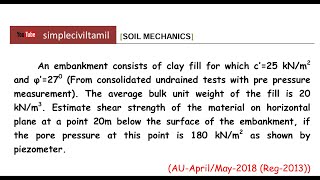 Shear strength problem 1 [upl. by Amleht]