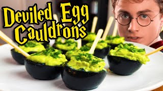 How to Make Black Cauldron Deviled Eggs from Harry Potter [upl. by Calore]