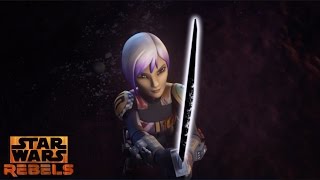 Star Wars Rebels Kanan Gives Sabine the Darksaber [upl. by Nnylav]