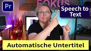 NEU Adobe Premiere Pro 2021 Speech to Text und automatische Untertitel So einfach  2021 [upl. by Sarilda]