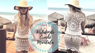 Vestido de Crochê Mandala Ano Novo  Segunda Parte [upl. by Olga]