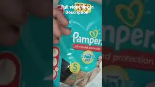 Pampers All round protection diapers Review shorts pampers diaperreview [upl. by Naek371]