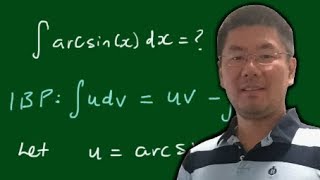 Integral of arcsinxdx  Inverse Sine sin1x  Integration by Parts [upl. by Eiramenna145]