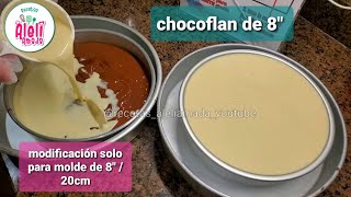 receta de chocoflan o pastel imposible PARA MOLDE DE 8quot PARA NEGOCIO [upl. by Glenda]