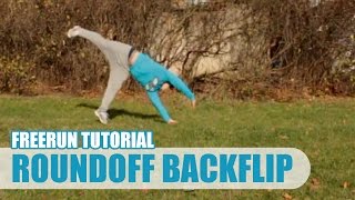 Roundoff Backflip Tutorial CZ  Taras Tary Povoroznyk [upl. by Jonina]