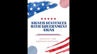 Political and Government Signs in Sentences with an emotionfeeling [upl. by Husein51]