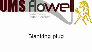 Blanking plug [upl. by Oijimer]