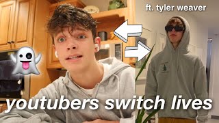 YOUTUBERS SWITCH LIVES FOR A DAY ft tyler weaver [upl. by Aisiram]