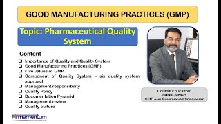 Good Manufacturing Practices GMP Pharmaceutical Quality System [upl. by Leeban]