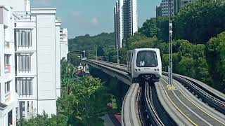 Retrofitted⬜C801A Sets 130129 departing South View LRT Station Fajar Bound via Petir [upl. by Anahpos]