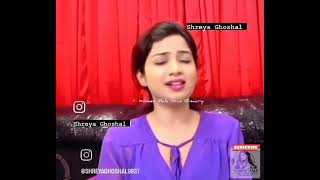 Shreya Ghoshal Mimics Male Voice2 song girlmalevoice womanmanvoice womandeepvoice voicemimicry [upl. by Garey]