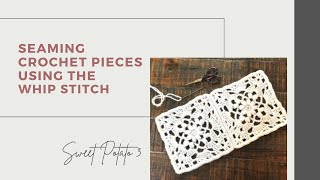 Whip Stitch in Back Loop Only of Crochet Motifs [upl. by Laidlaw]