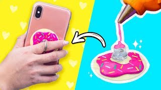 POPSOCKET en 5 MINUTOS Soporte para Celular FÁCIL Perfecto para Musically ✎ Craftingeek [upl. by Chuipek785]