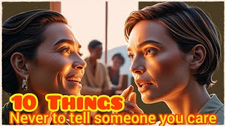 Ten Things never to say to someone you care about [upl. by Cinamod]