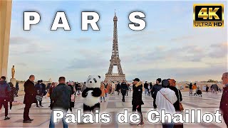 🇫🇷Palais de Chaillot  Trocadéro  Paris France【4K】November Autumn 2021 [upl. by Mayyahk]