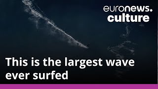 Watch German surfer breaks world record for biggest wave ever surfed [upl. by Eulalie]