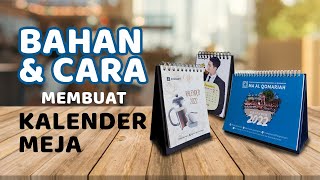 CARA MEMBUAT KALENDER MEJA 2022  Kalender 2022  Gunlar Channel [upl. by Dylane]