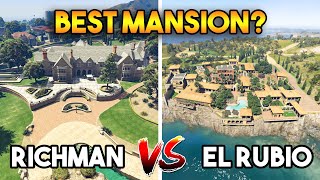 GTA 5  RICHMAN MANSION VS EL RUBIO MANSION WHICH IS BEST MANSION [upl. by Plossl140]