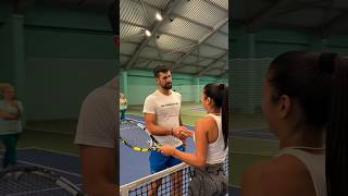 Novak Djokovic amp Bojana Jovanovic Practice Together tennis [upl. by Marlea]