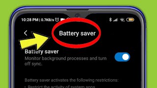 Redmi  Battery Saver Important Setting In Mi Xiaomi Android Phone Note 9 [upl. by Haronid79]