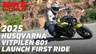 2025 Husqvarna Vitpilen 801  Launch First Ride [upl. by Persson789]