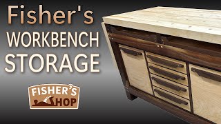 Woodworking Fishers Workbench Storage Cabinet [upl. by Yrogerg]