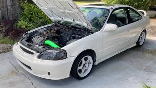 Budget Civic K24 swap complete [upl. by Eelanej352]