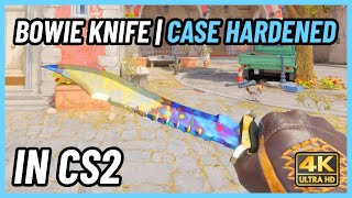 ★ CS2 Bowie Knife Case Hardened  CS2 Knife InGame Showcase 4K [upl. by Cogswell635]