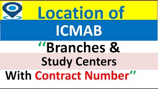 Location of ICMAB Headquarter Branches Study Centres amp Chapters  ICMAB BHABAN  Dhaka [upl. by Richman961]