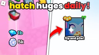 BEST F2P Methods For DAILY HUGES amp MILLIONS of GEMS Pet Sim 99 [upl. by Norrahc]