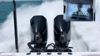 28 FLORIDIAN Running TWIN 300 Mercury Outboards [upl. by Zeiler]