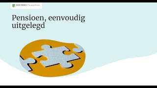 Webinar Pensioen eenvoudig uitgelegd [upl. by Iveel]