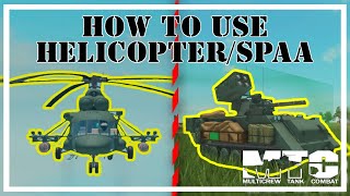 How to use HelicopterSPAA Multi Tank Crew  Roblox [upl. by Wieren]