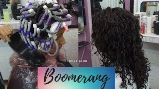 Permanente con BoomerangRizos PermanentesCurly Perm  Before And After❤️ELIBELL CLUB❤️ [upl. by Henrie]