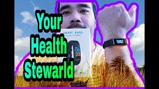 My new SMART BAND watch  UNBOXING  Your Health Steward  MacoiTV [upl. by Palermo]