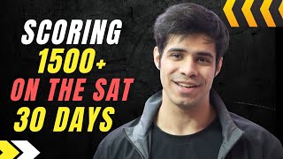 Scoring 1500 on the SAT in 1 month  Complete Plan No Coaching Needed Free Study Material [upl. by Mcgrody]