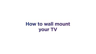 How to wall mount your TV  Home Tech Tips  Currys PC World [upl. by Eimirej955]