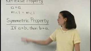 Reflexive Property and Symmetric Property  MathHelpcom [upl. by Oliviero964]